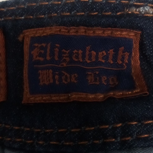 Rock Revival NWT Women's Jeans 27 Wide Leg Embellished Distressed - Picture 10 of 15